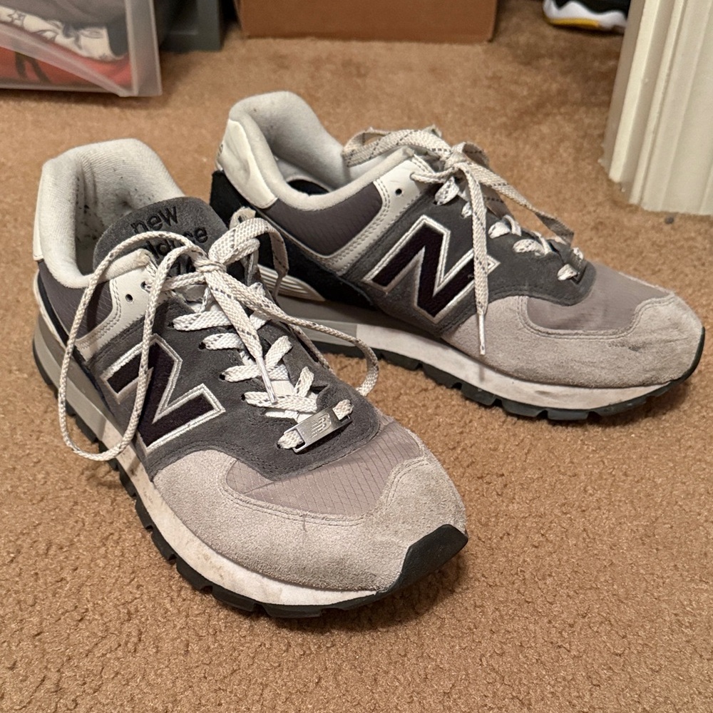 New Balance Charcoal and Light Gray Running Shoes